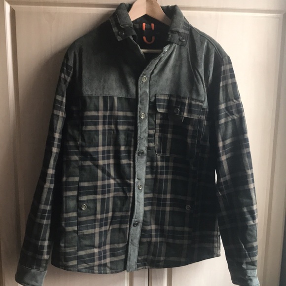 New no tags never tried on Outdoor Casual mens shirt jacket lined - Picture 9 of 17